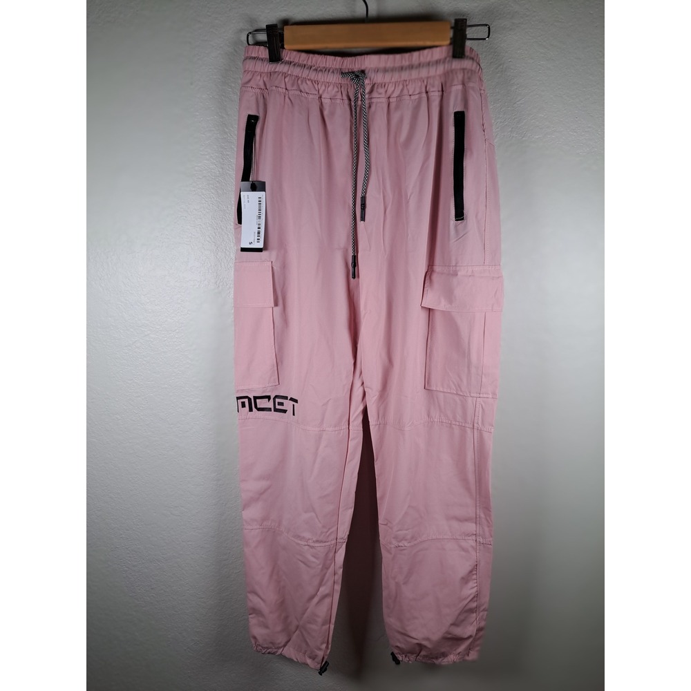 Rave Wonderland Pink Unisex Water Resistant Cargo Joggers B037-PNK-S Small
